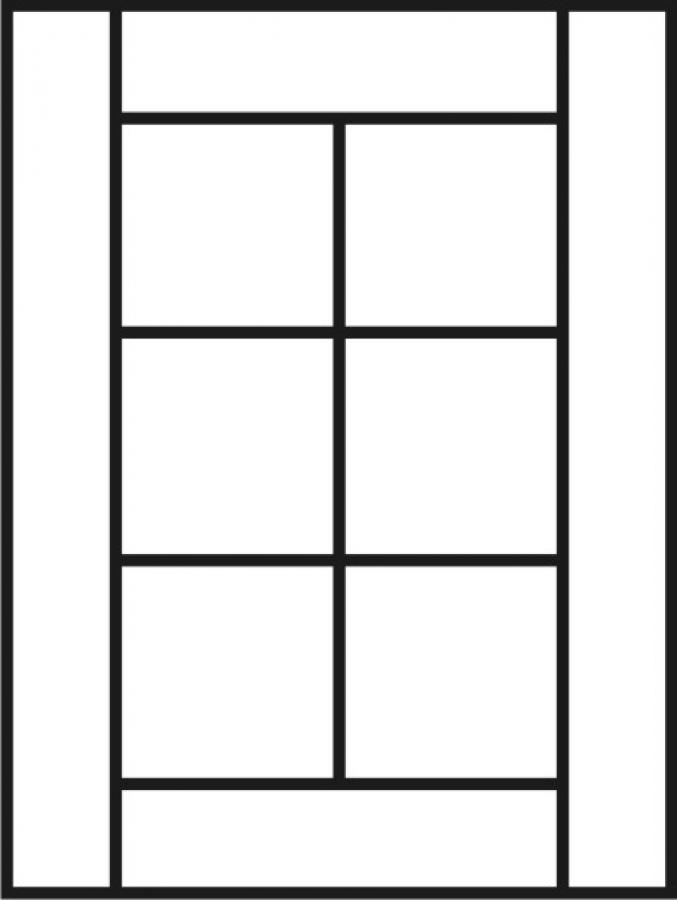 Lincoln French Lite Cabinet Door (6 Lites)